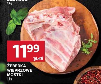 Żeberka wieprzowe mostki promocja w Stokrotka