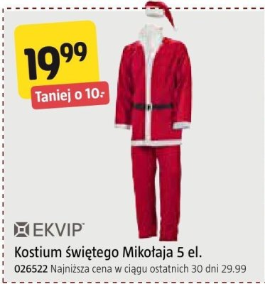 Kostium Świętego Mikołaja 5 el. EKVIP promocja w Jula