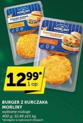 Burger z kurczaka Morliny promocja w Euro Sklep