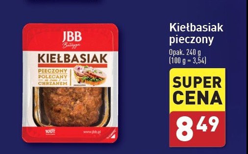 Kiełbasiak pieczony Jbb bałdyga promocja w Aldi