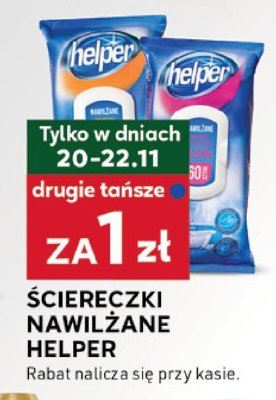 Ściereczki nawilżane Helper promocja w Stokrotka
