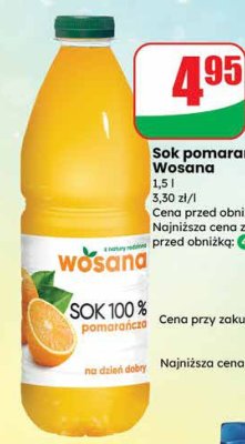 Sok pomarańczowy 1,5 l promocja w Dino