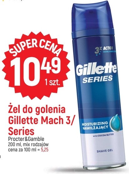 Żel do golenia 3x nawilżanie Gillette promocja