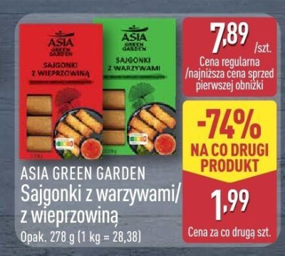 Sajgonki z warzywami Asia Green Garden promocja w Aldi