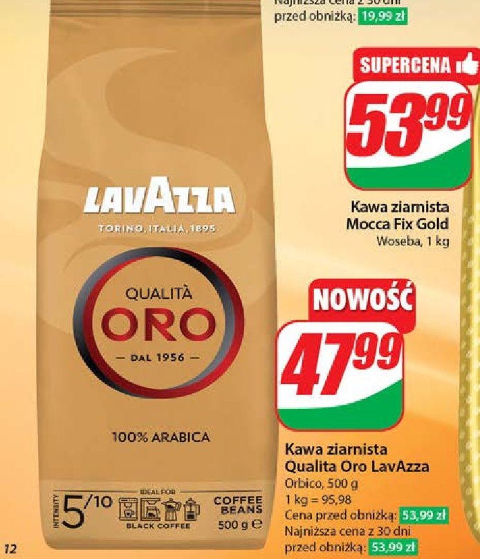 Kawa Lavazza qualita oro promocja w Dino