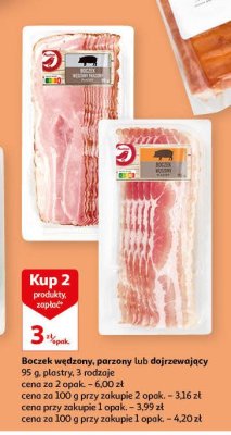 Boczek parzony Auchan różnorodne (logo czerwone) promocja