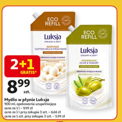Mydło w płynie cotton milk & provitamin b5 Luksja creamy & soft promocja