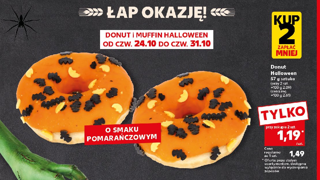 Donut halloween promocja