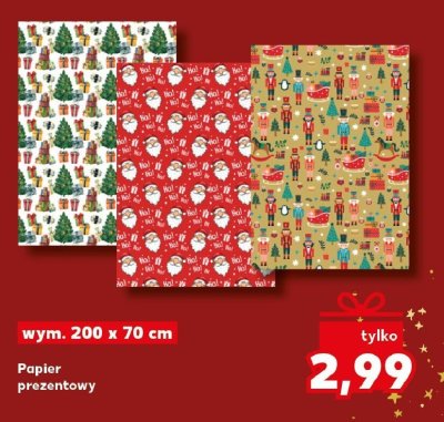 Papier prezentowy wym. 200 x 70 cm promocja w Kaufland