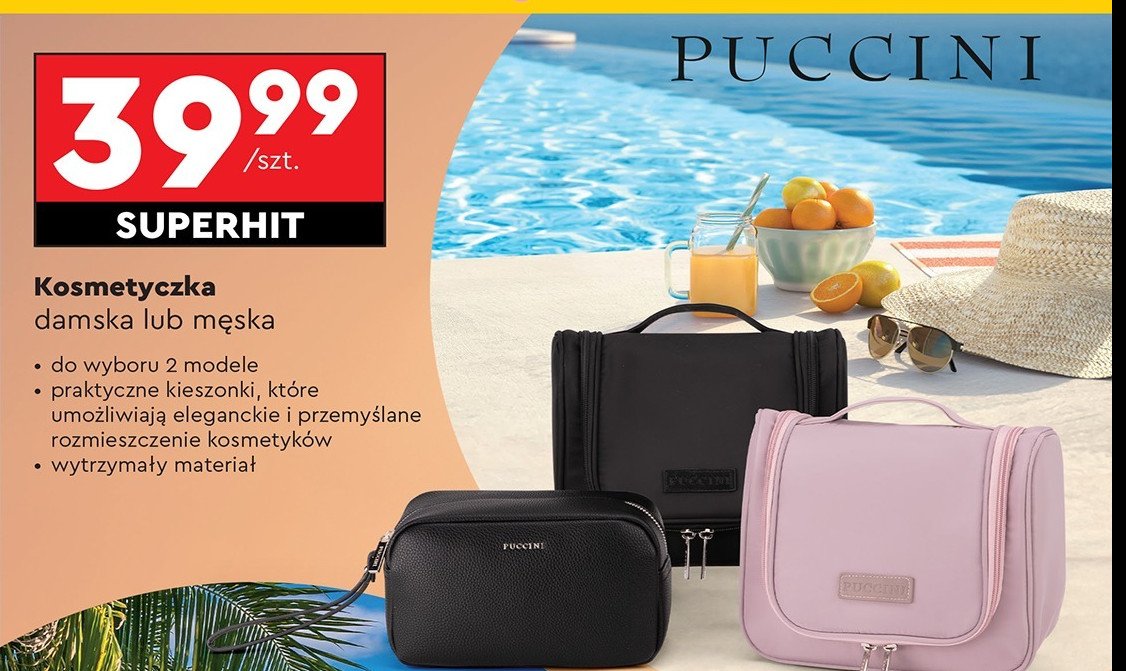Kosmetyczka męska Puccini promocja w Biedronka