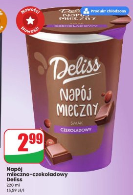 Napój mleczno-czekoladowy Deliss promocja w Dino