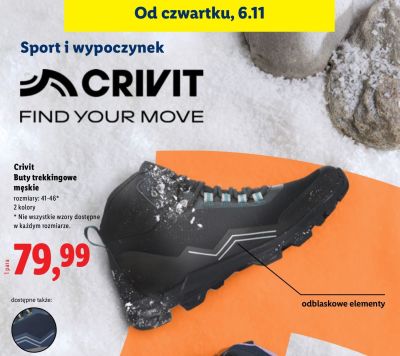 Buty trekkingowe męskie Crivit promocja w Lidl