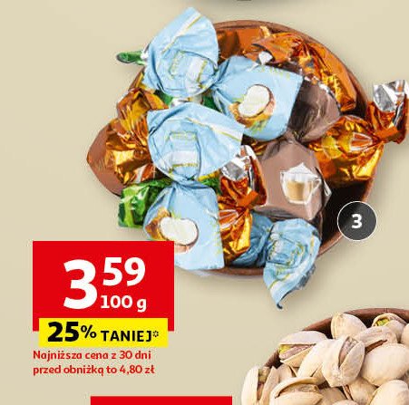 Cukierki czekoladowe Mieszko promocja w Auchan