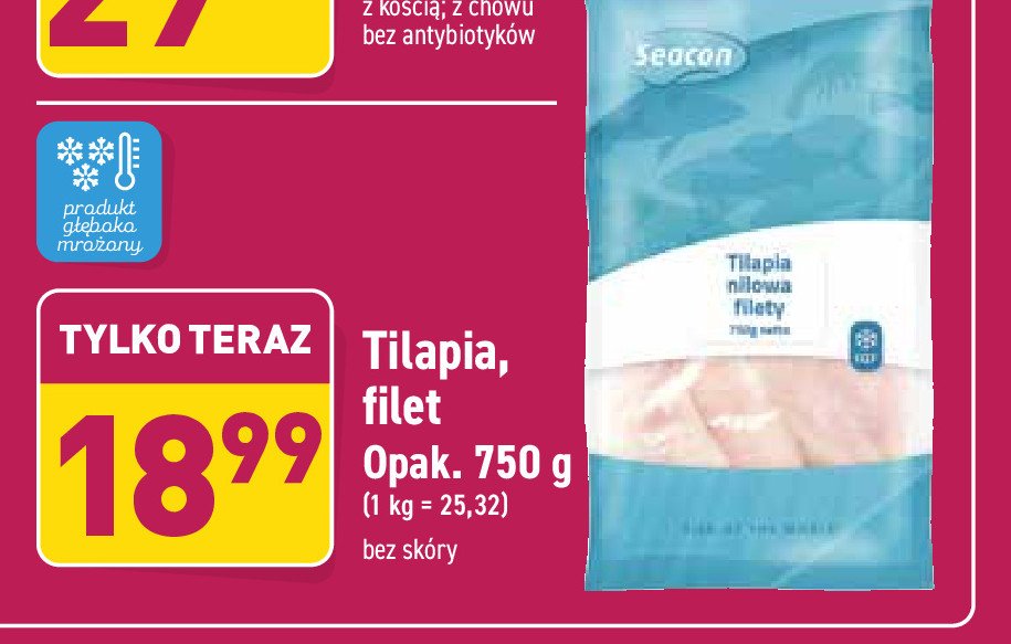 Tilapia nilowa filety Seacon promocja