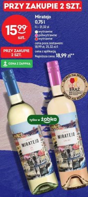 Wino Miratejo półwytrawne różowe 0,75l promocja w Żabka