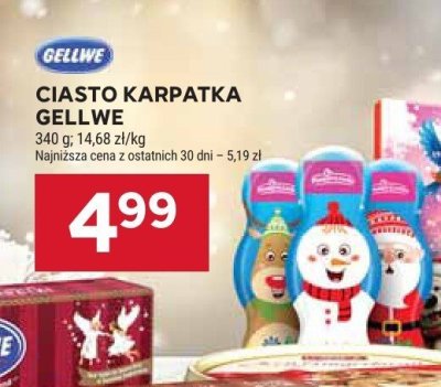 Ciasto karpatka Gellwe promocja w Stokrotka