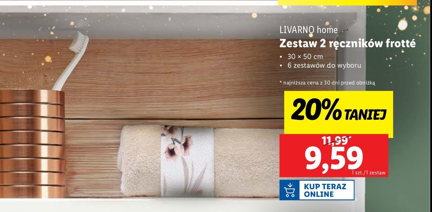 Ręczniki frotte 30 x 50 cm promocja