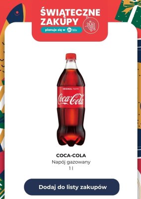 Napój gazowany 1l  promocja w Biedronka