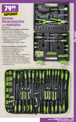 Zestaw narzędzi w walizce z wkrętakiem Niteo tools promocja