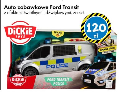 Auto zabawkowe Ford Transit Dickie Toys promocja w Tedi