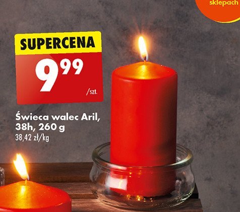 艢wieca walec czerwona 260 g Aril promocja