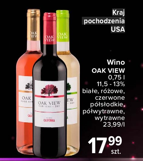 Wino Oak view ostrau rose promocja