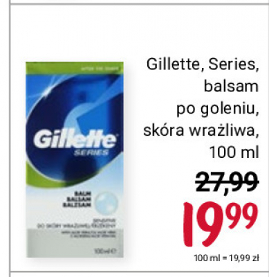 Balsam po goleniu sensitive Gillette series promocja