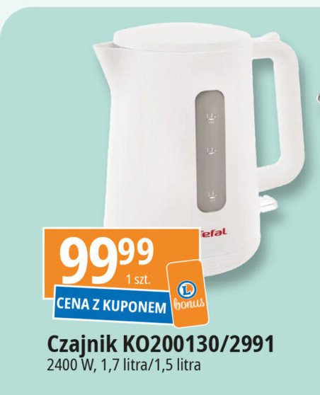 Czajnik ko2991 biały Tefal promocja