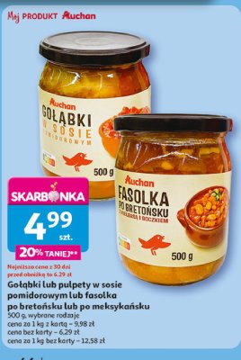 Gołąbki w sosie pomidorowym Auchan promocja