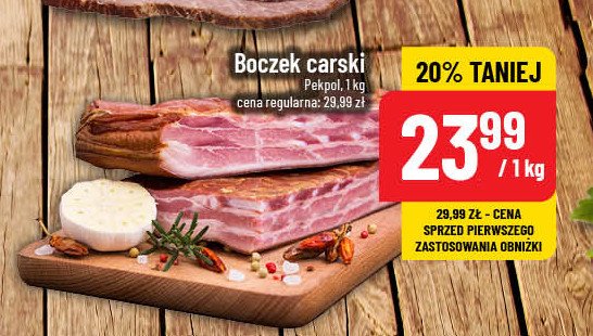 Boczek carski Pekpol promocja w POLOmarket