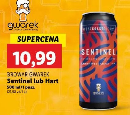 Piwo Gwarek hart promocja