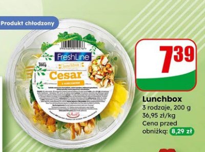 Lunchbox Cesar FreshLine z kurczakiem promocja w Dino