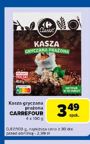 Kasza gryczana prażona Carrefour promocja w Carrefour Express