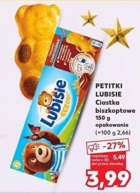 Ciastka biszkoptowe LUBISIE promocja w Kaufland