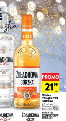 Wódka Żołądkowa Gorzka Tradycyjna promocja w Intermarche