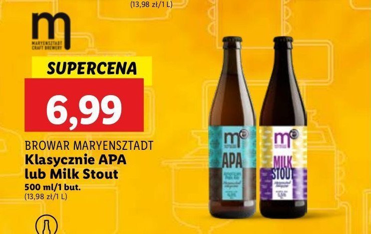 Piwo Manufaktura piwna promocja w Lidl