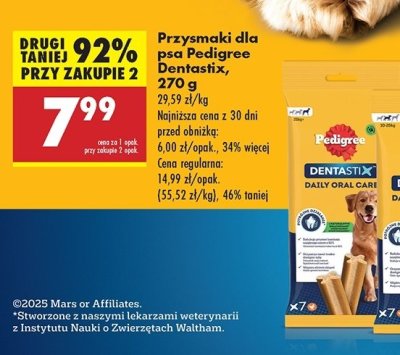 Przysmak dla psa du偶e rasy Pedigree dentastix promocja
