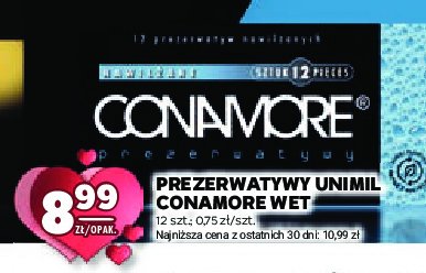 Prezerwatywy nawilżane CONAMORE promocja