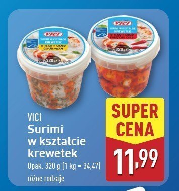 Surimi w oleju o smaku papryczki chilli Vici promocja w Aldi