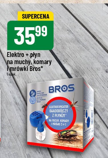 Środek przeciw owadom urządznie elektryczne + płyn na komary Bros promocja