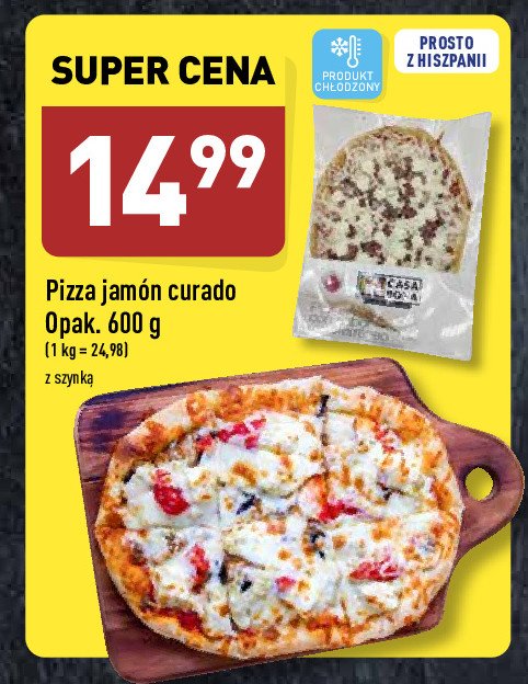 Pizza z szynką i serem - Donatello - 600 g