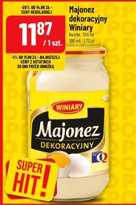 Majonez dekoracyjny Winiary promocja w POLOmarket