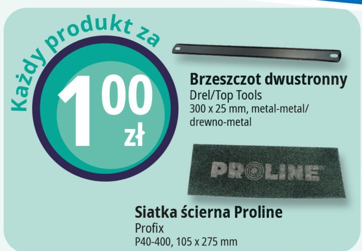 Brzeszczot dwustronny 300 x 25 mm metal Top tools promocja