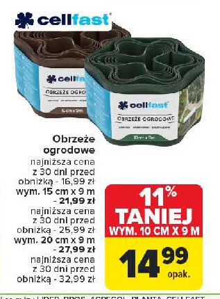 Obrzeże ogrodowe 15 x 9 m Cellfast promocja w Carrefour