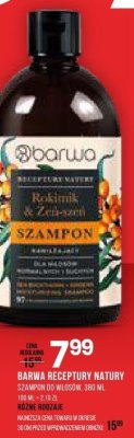 Szampon BARWA RECEPTURY NATURY promocja w Drogerie Natura