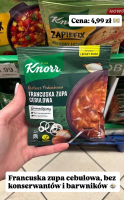 Zupa francuska cebulowa  promocja w Dino