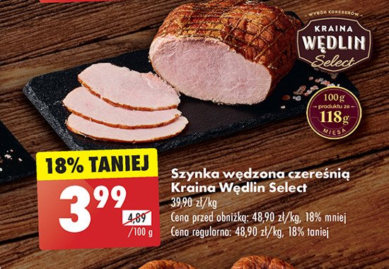 Szynka wędzona czereśnią Kraina wędlin promocja