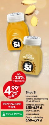 Shot S! różne rodzaje 110ml promocja w Żabka
