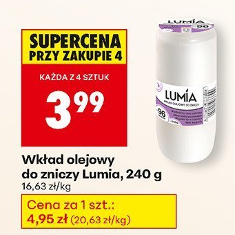 Wkład olejowy do zniczy Lumia, 240 g promocja w Biedronka