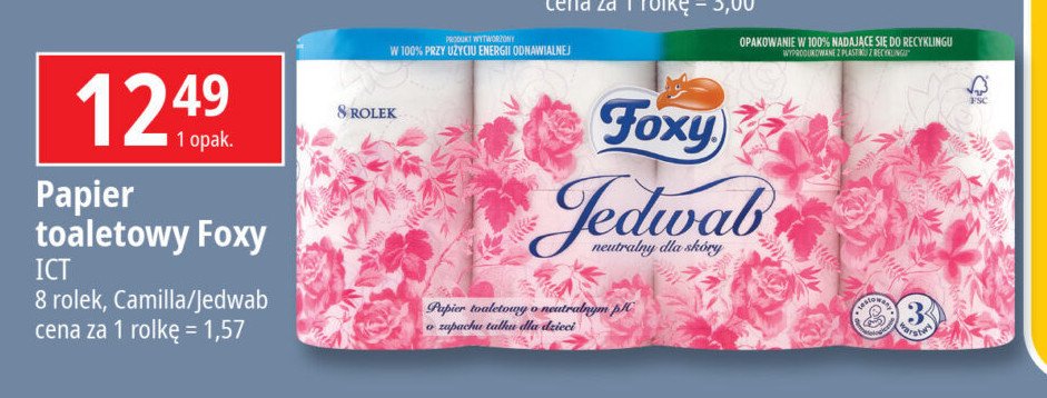 Papier toaletowy Foxy camilla promocja